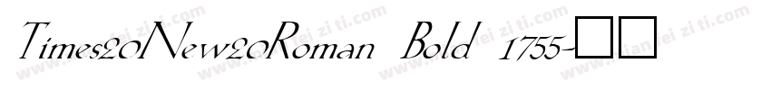 Times20New20Roman Bold 1755字体转换